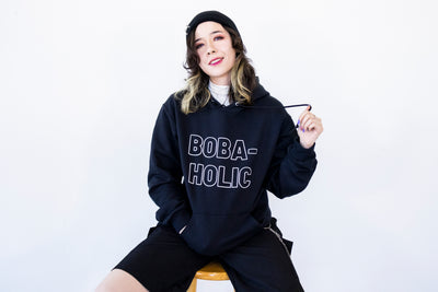 Boba-Holic Cozy Sweatshirt – Stay Warm While Celebrating Your Love for Boba