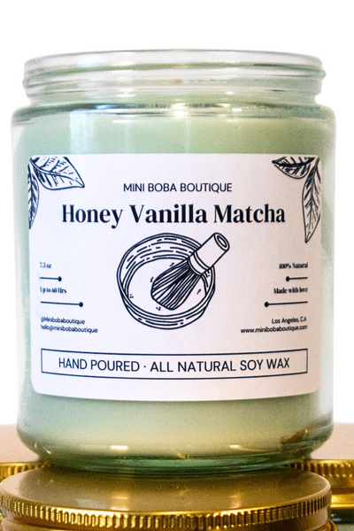 Handcrafted Honey Vanilla Matcha Candle: The Ultimate Gift for Matcha Enthusiasts