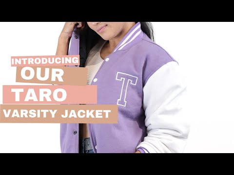Taro Dream Varsity Jacket :A Stylish Fusion of Fashion and Taro Inspiration